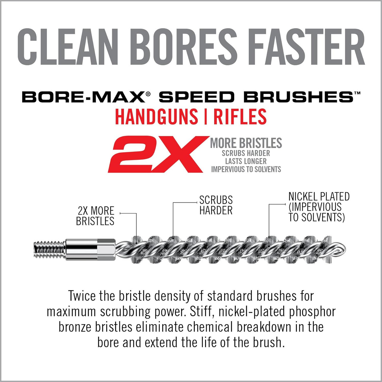 Real Avid Bore-Max Speed Brushes Multi-Cal Pack Gun Cleaning & Maintenance Real Avid Bore-Max Speed Brushes Multi-Cal Pack Gun Cleaning & Maintenance