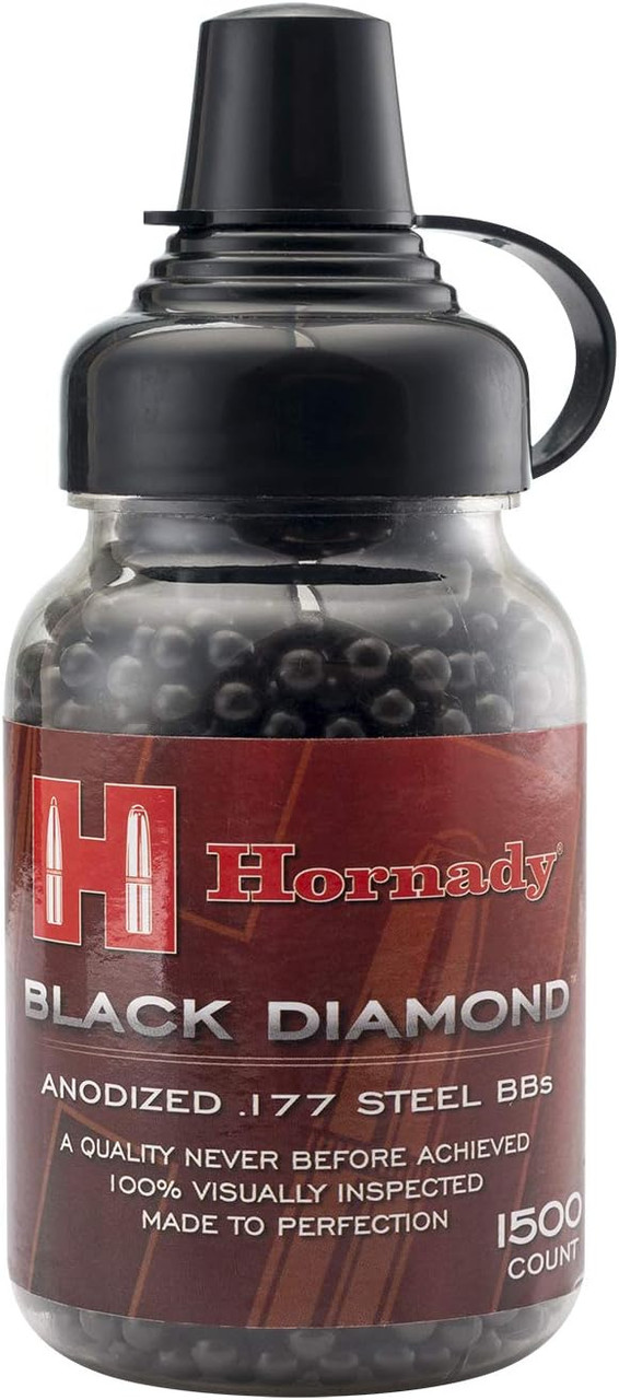 Hornady Black Diamond Anodized 177 Caliber Steel BBs 1500 Count - 2 Pack