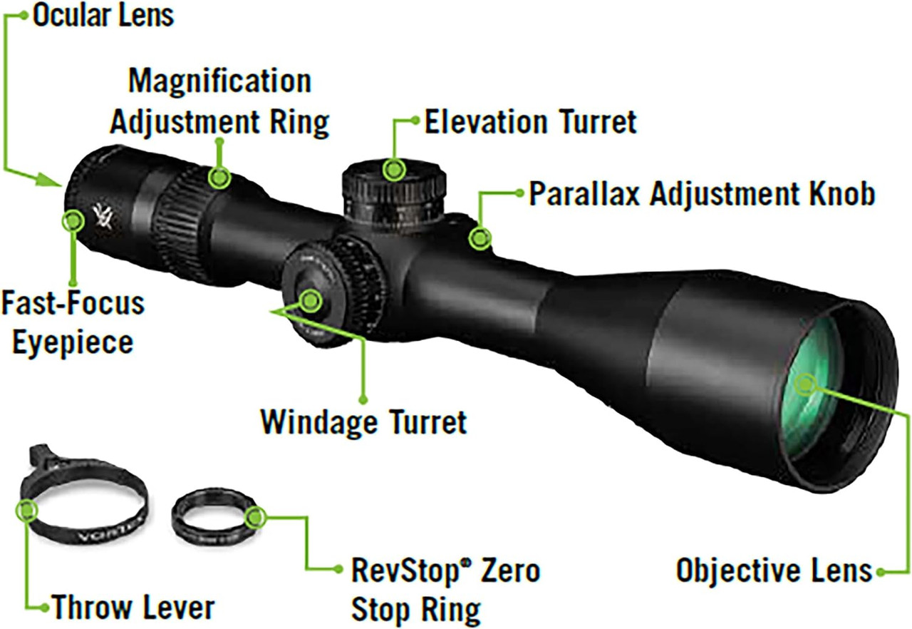 Vortex Optics Venom 3-15x44 FFP Riflescope - EBR-7C MOA Reticle - VEN-31501 Vortex Optics Venom 3-15x44 FFP Riflescope - EBR-7C MOA Reticle - VEN-31501