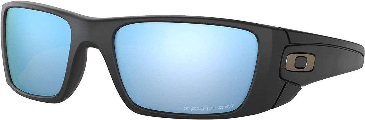Oakley Men Fuel Cell Sunglasses Matte Black/Prizm Deep Water Polarized 60mm