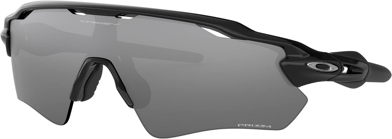 Oakley Mens Radar EV Path Rectangular Sunglasses Polished Black/Prizm Black