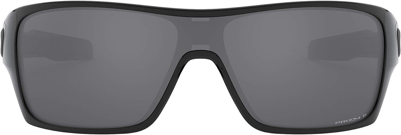 Oakley Men's Turbine Rotor Rectangular Sunglasses Polished Black Polarized
