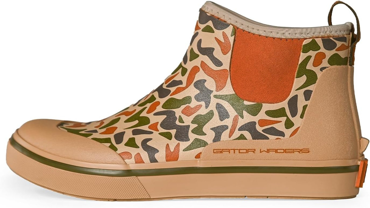 Gator Waders Men's Waterproof Camp Boots Old School Camo 12