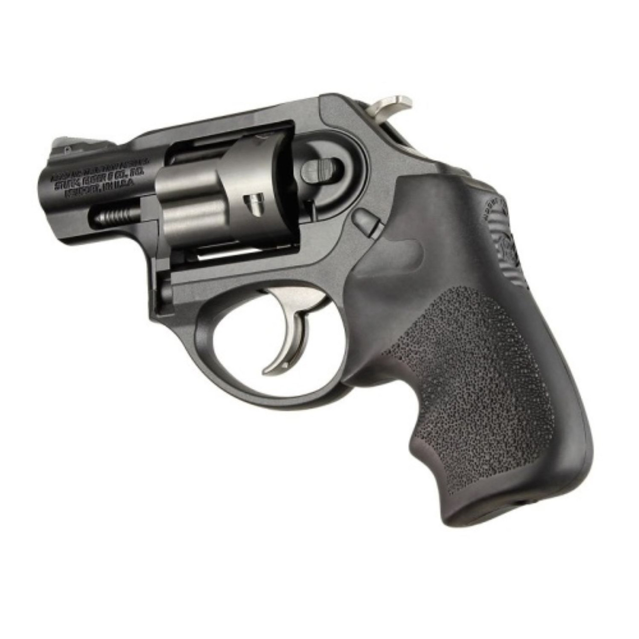 Hogue Ruger LCR/LCRX Tamer Cushion Grip W/ Finger Grooves Rubber - Black