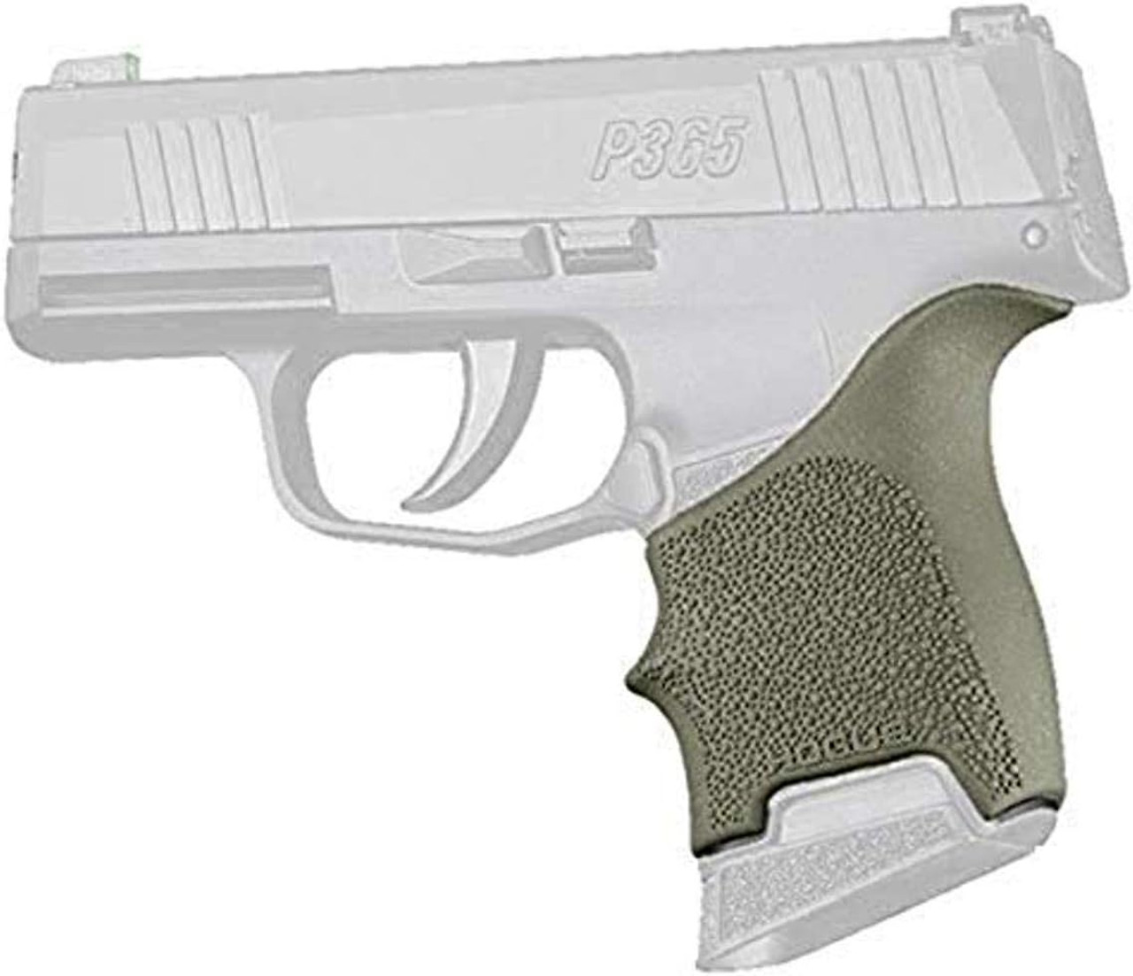 Hogue HandALL Beavertail Grip Sleeve Sig Sauer P365-380 Models - OD Green