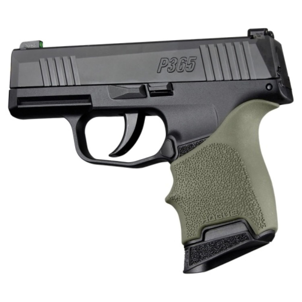Hogue HandALL Beavertail Grip Sleeve Sig Sauer P365-380 Models - OD Green