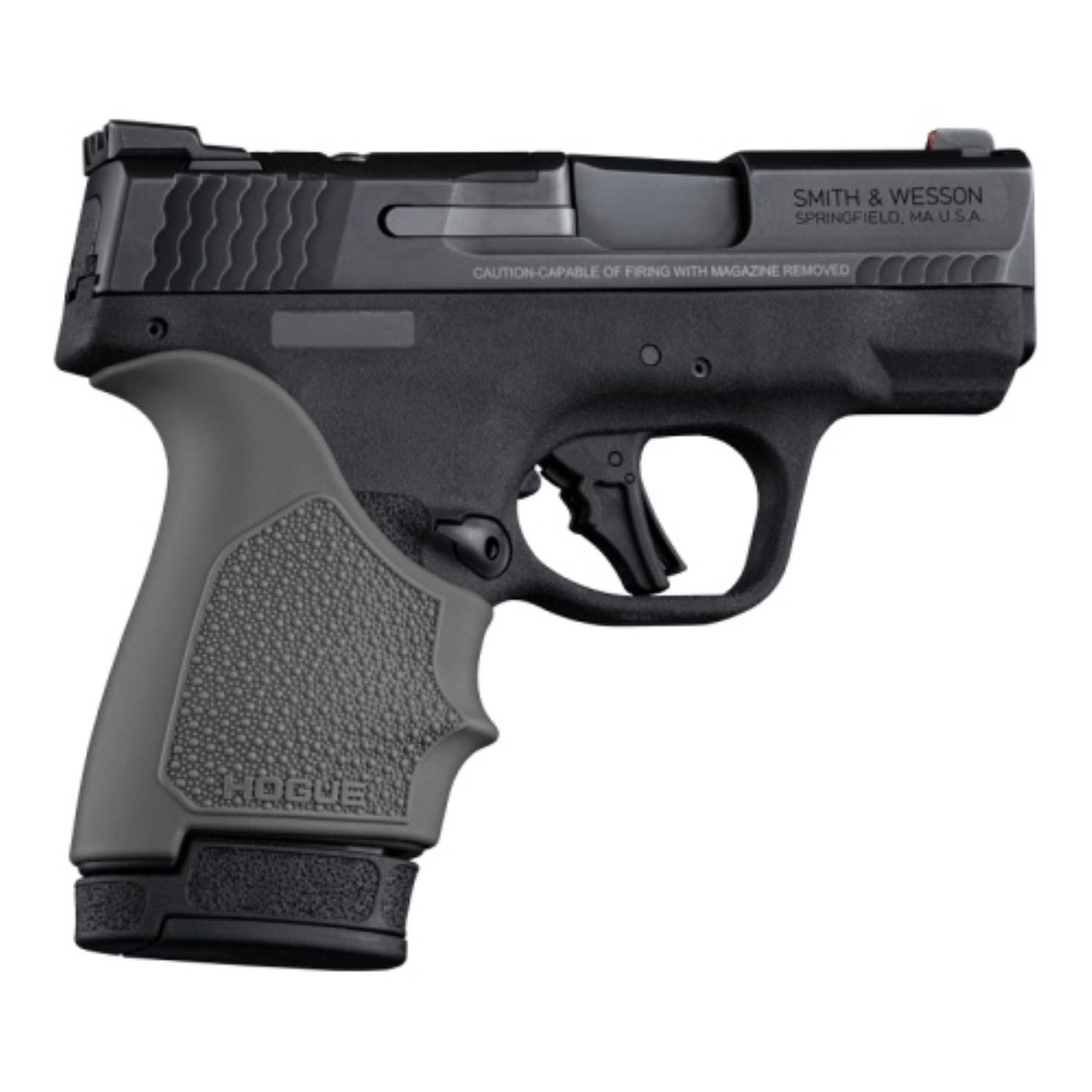 Hogue HandAll Beavertail Grip Sleeve S&W M&P 9 Shield Plus - Slate Grey