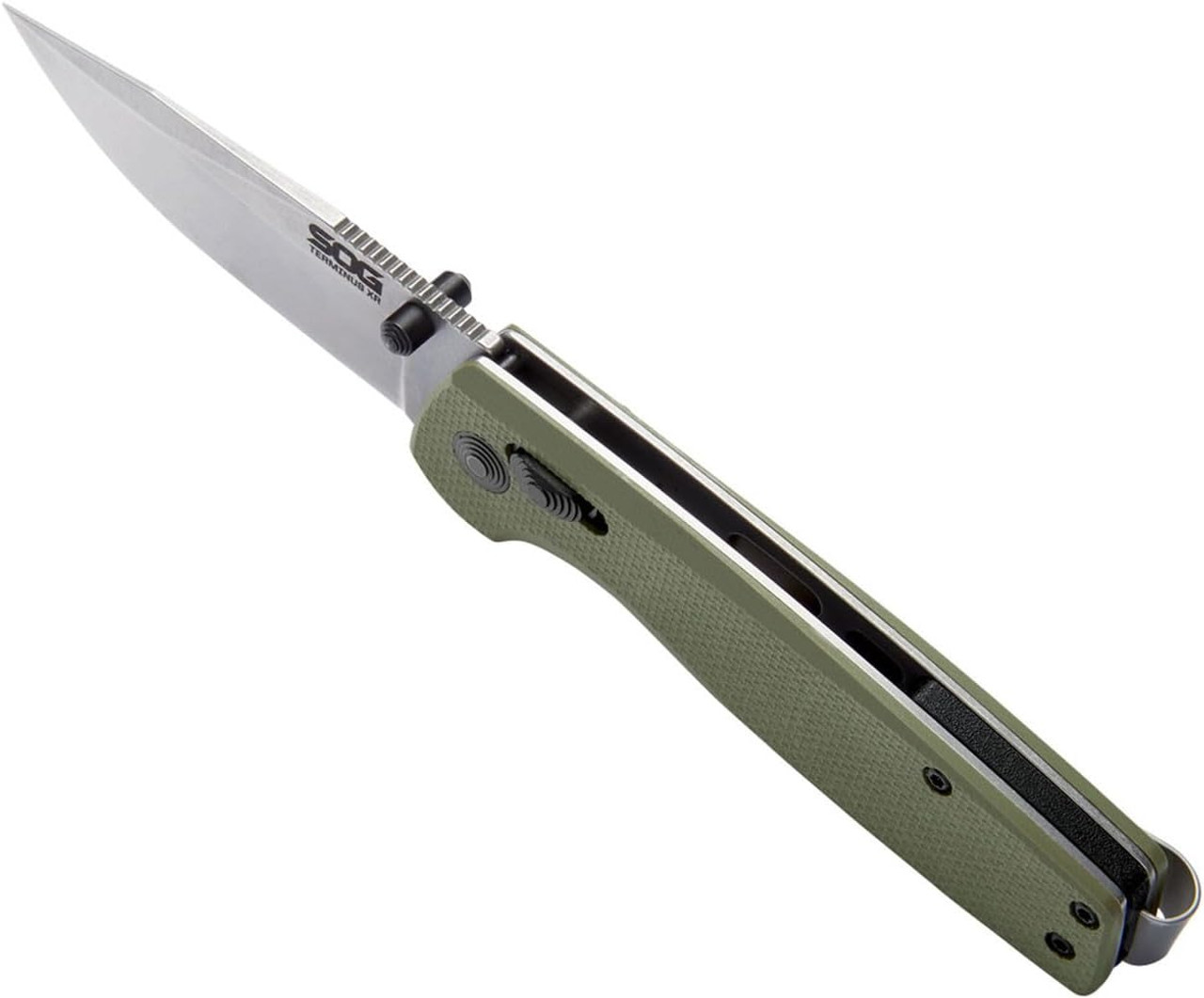 SOG Hunting Terminus XR G10 Ambidextrous EDC Folding Knife - OD Green SOG Hunting Terminus XR G10 Ambidextrous EDC Folding Knife - OD Green