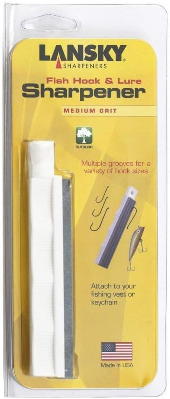 Lansky Sharpeners Multi-Groove Fish Hook & Lure Sharpener Medium 280 Grit Lansky Sharpeners Multi-Groove Fish Hook & Lure Sharpener Medium 280 Grit