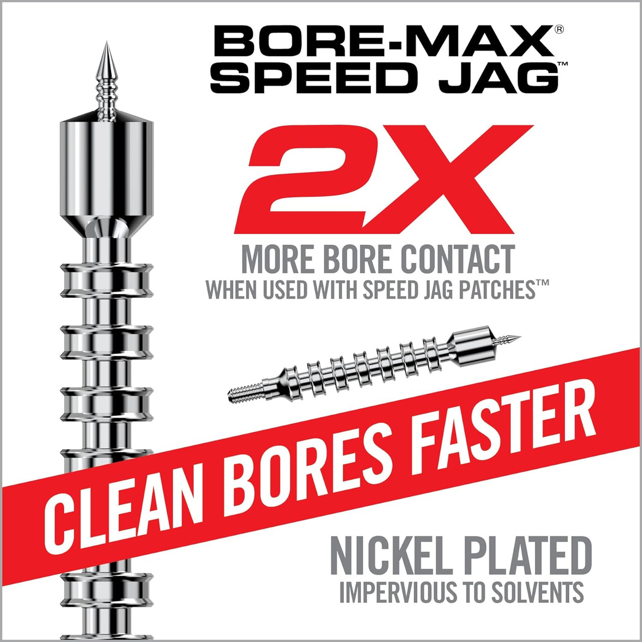 Real Avid Bore-Max Speed Cleaner .380cal/9mm/.38spc/357cal W/ 75 patches