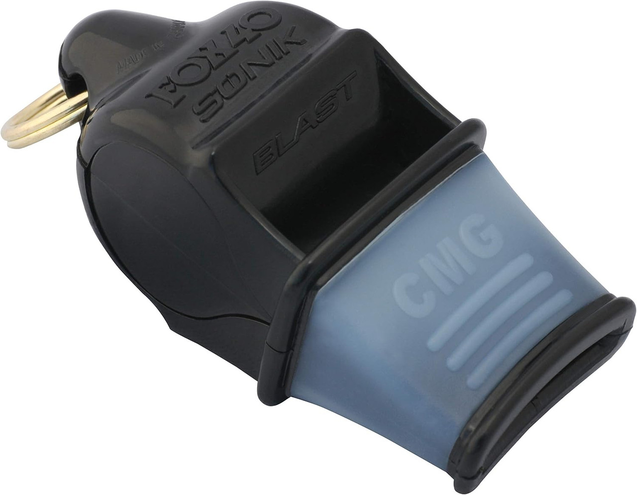 Fox 40 Sonik Blast CMG Safety Whistle,  Lanyard, 120+ dB, Black
