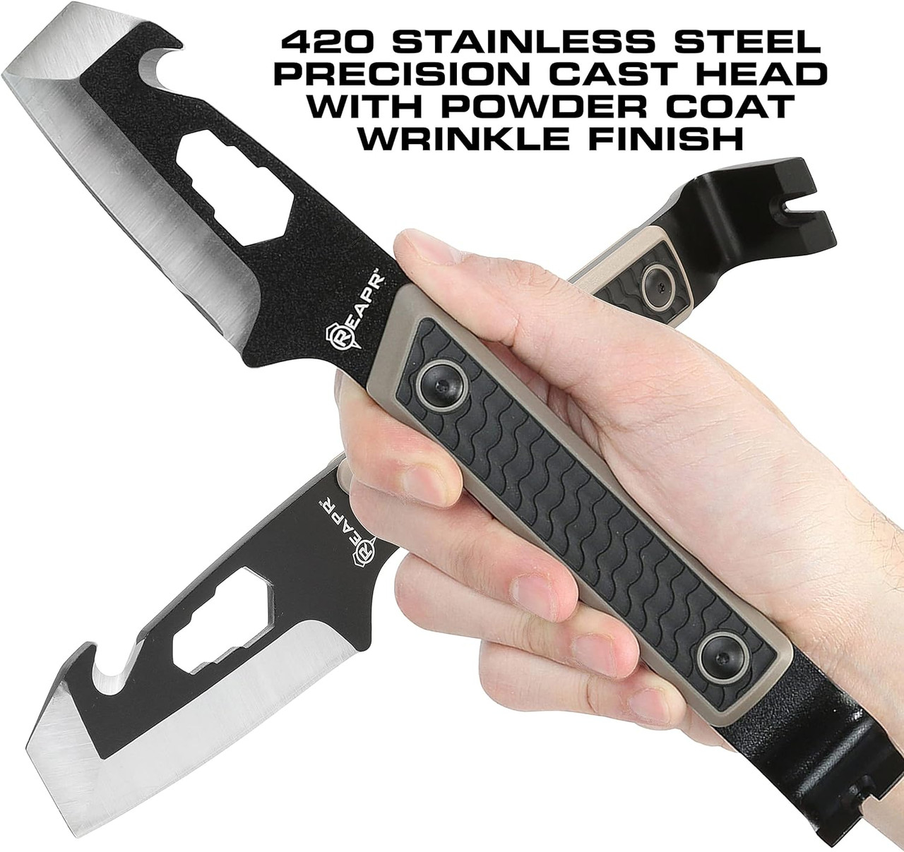 Reapr Versa Tac Pry Bar W/ Hard Molded Sheath 10" Overall Length TPR Handle Reapr Versa Tac Pry Bar W/ Hard Molded Sheath 10" Overall Length TPR Handle