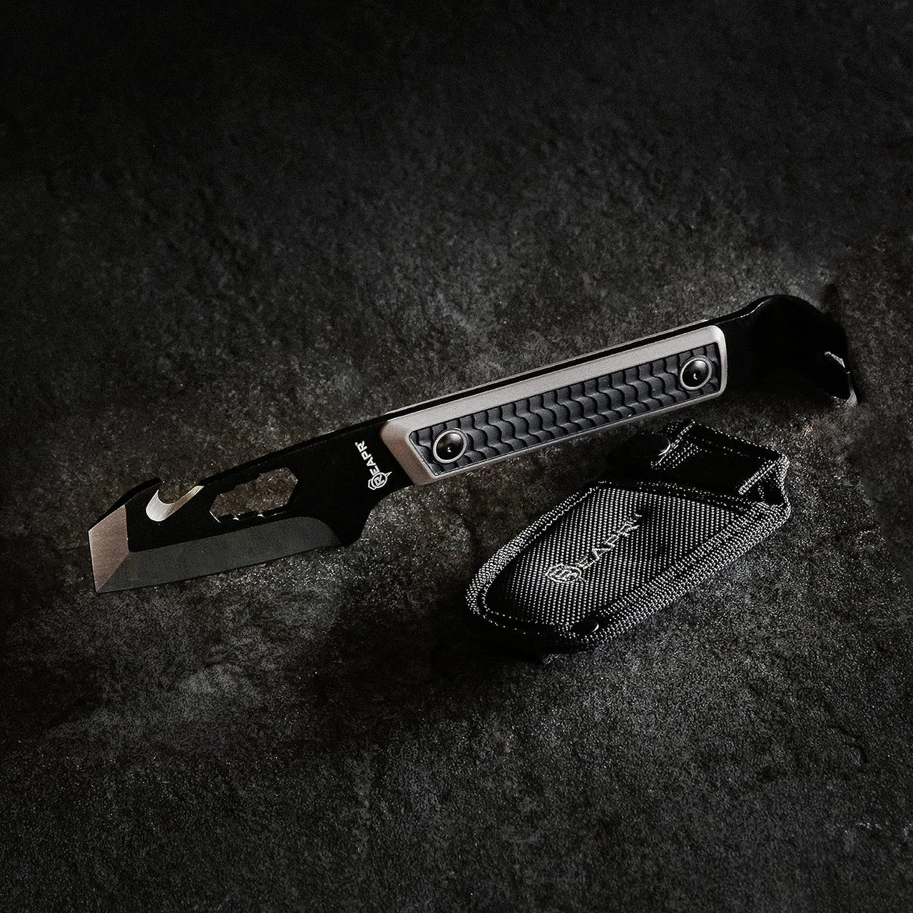 Reapr Versa Tac Pry Bar W/ Hard Molded Sheath 10" Overall Length TPR Handle Reapr Versa Tac Pry Bar W/ Hard Molded Sheath 10" Overall Length TPR Handle