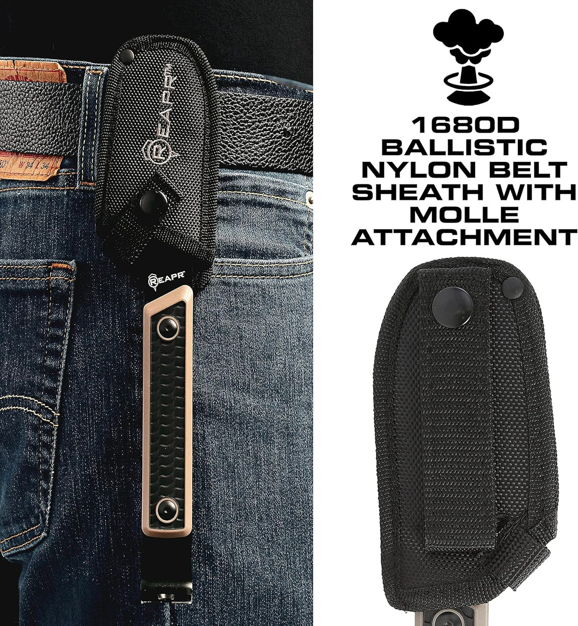 Reapr Versa Tac Pry Bar W/ Hard Molded Sheath 10" Overall Length TPR Handle