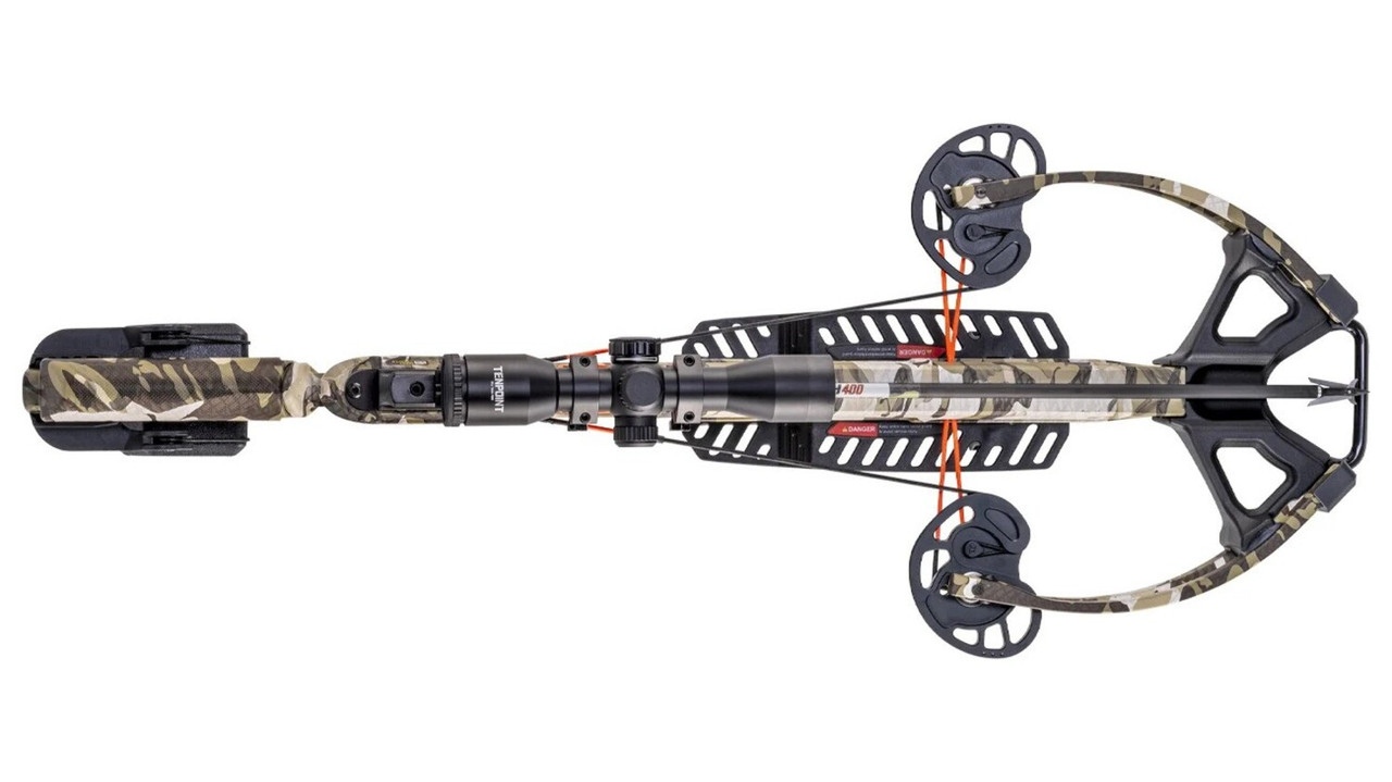 TenPoint Wicked Ridge Invader M1 390 FPS Multi-Line Scope 3 Arrow Quiver