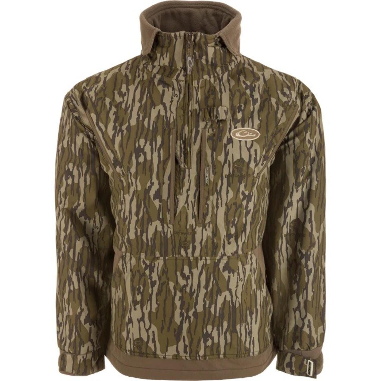 Drake Waterfowl MST Fleeced-Lined 1/4 Zip 2.0 - Mossy Oak Bottomland - 3XL