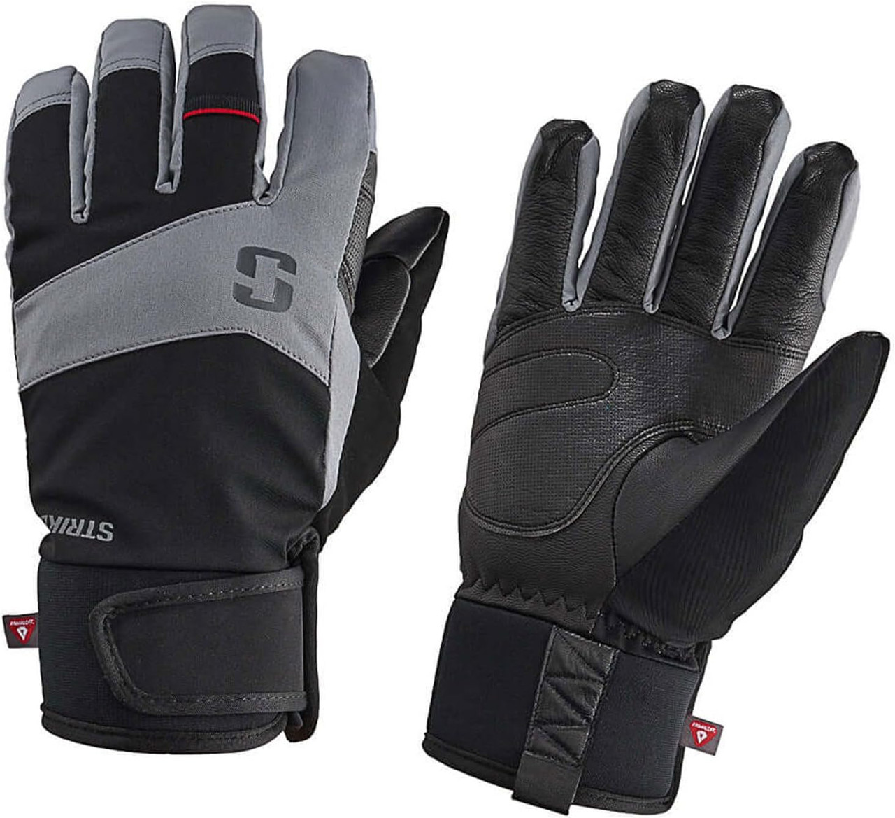 Striker ICE Apex Fishing Gloves Waterproof Breathable Black Grey Large