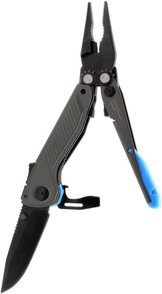 SOG Flash MT Multi-Tool 7 Tools Stainless-Steel Housing Urban Gray & Cyan