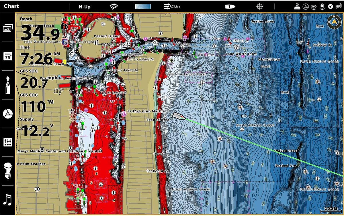 Humminbird Coastmaster Premium Florida V1 One Boat Network VX Techn USED