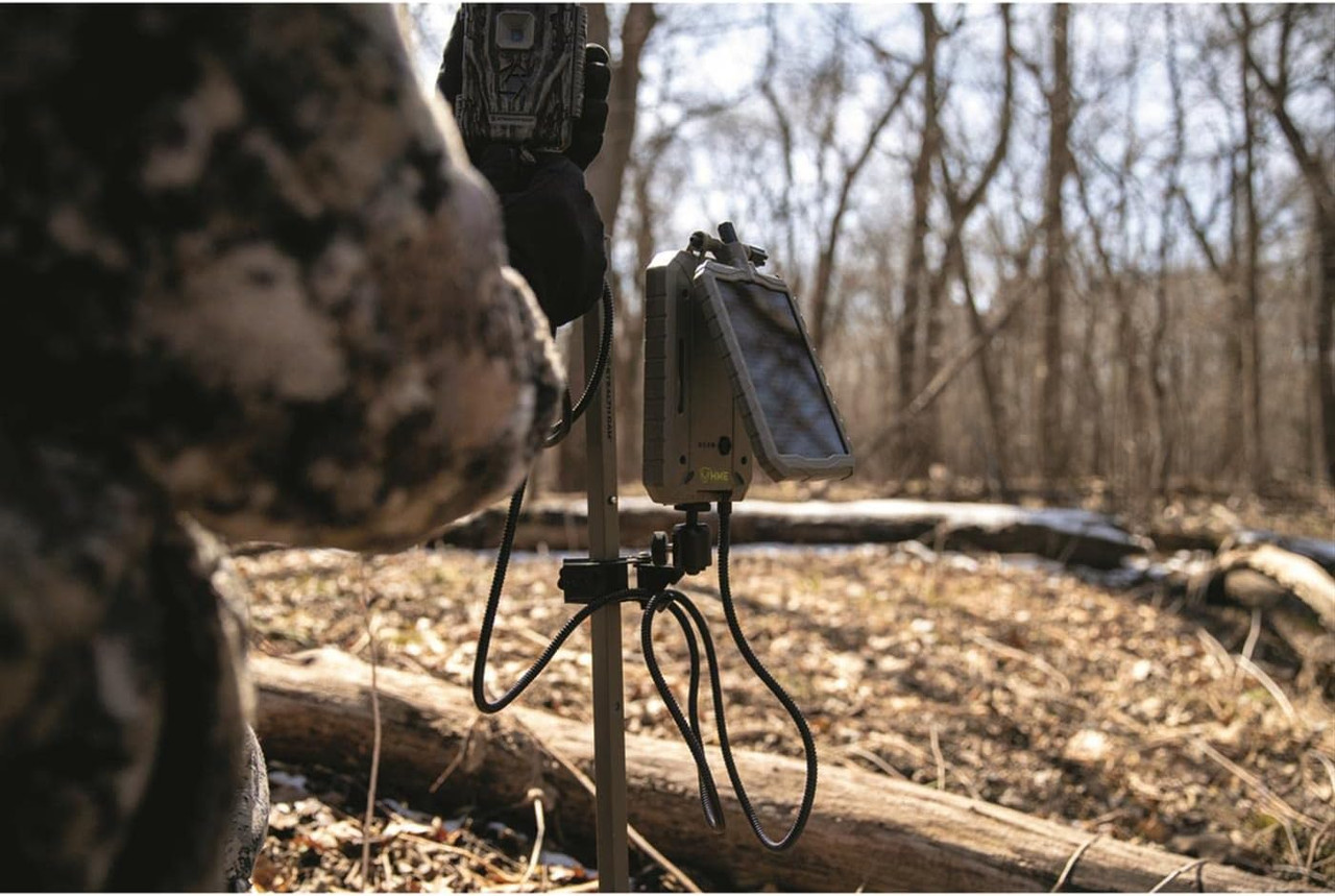 HME 5000 MAH Solar Power Panel Weather Resistant 10Ft Cord 4.5MM Adaptor