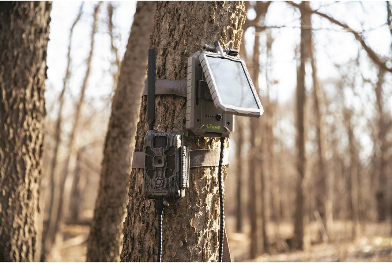 HME 5000 MAH Solar Power Panel Weather Resistant 10Ft Cord 4.5MM Adaptor