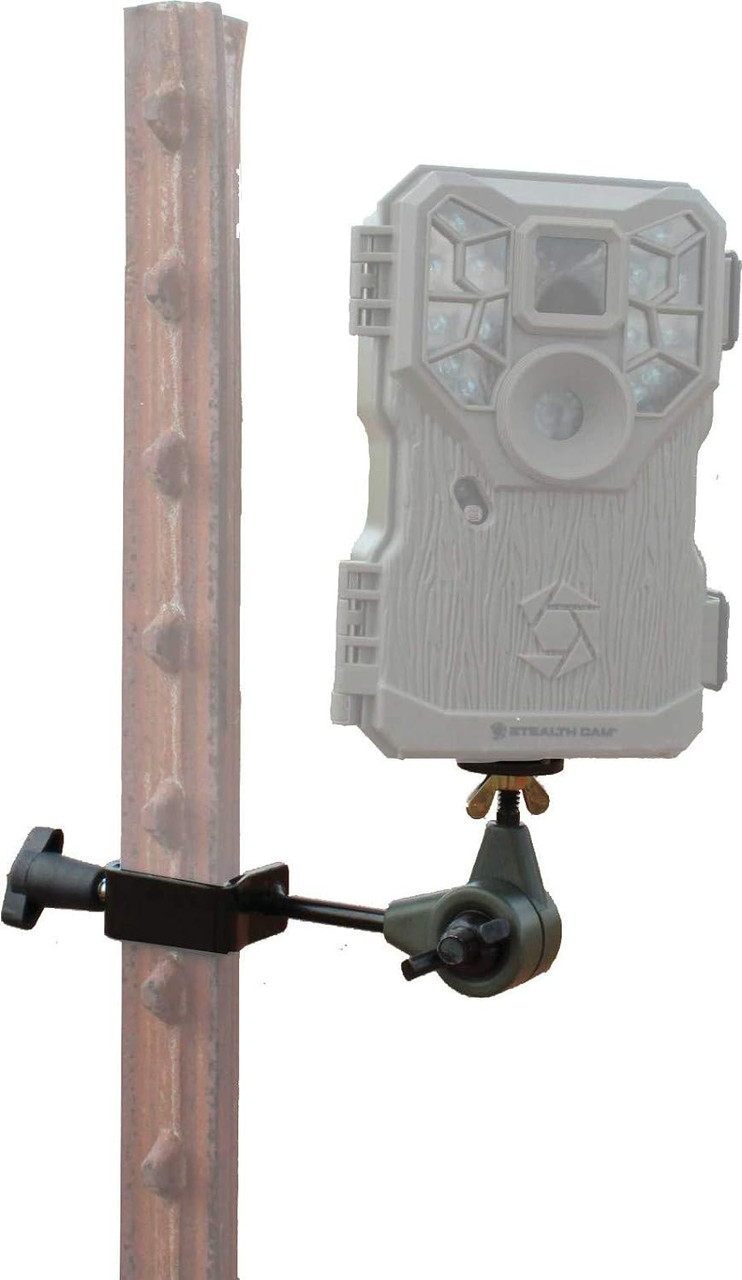 HME T-Post Trail Camera Holder Compact Sturdy Adjustable Design - HME-TPCH