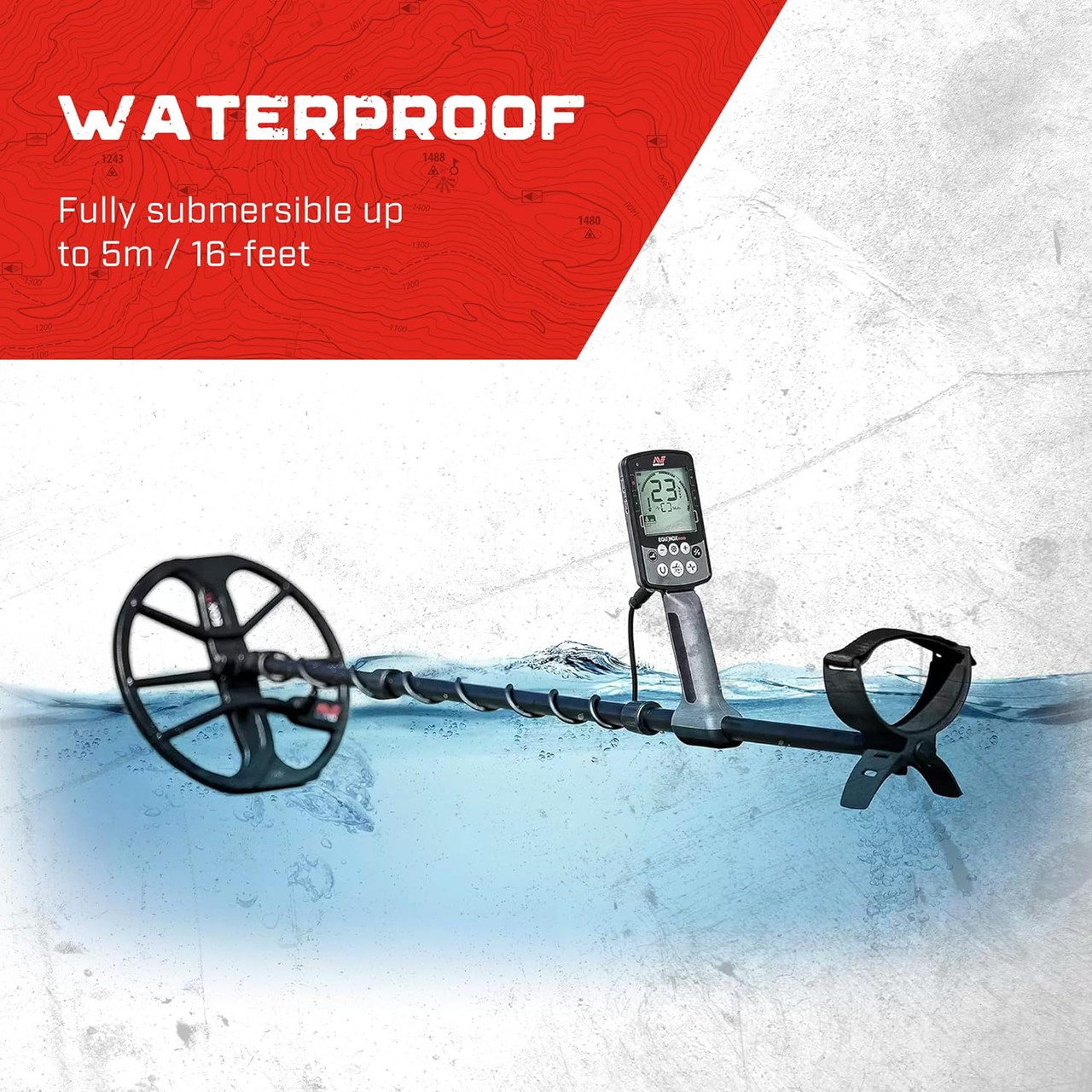 Minelab Equinox 900 Multi-Frequency Collapsible Metal Detector for Adults