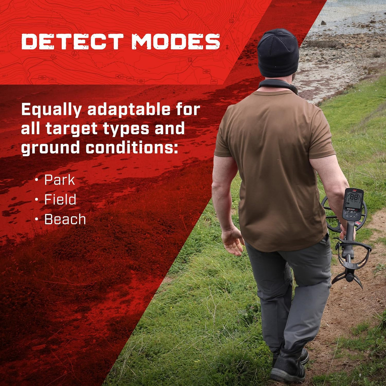 Minelab Equinox 700 Multi-Frequency Collapsible Metal Detector for Adults