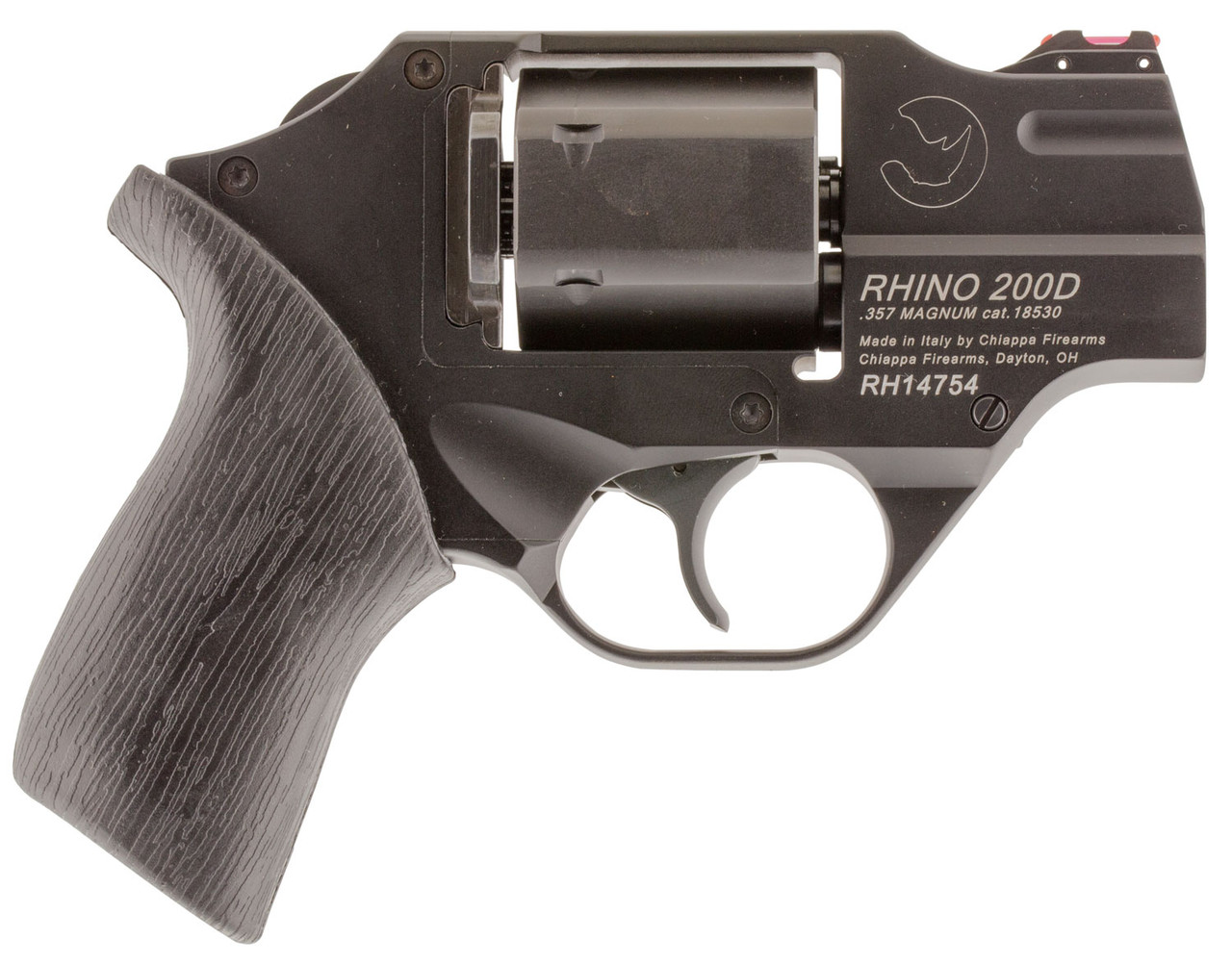Chiappa CF340217 Rhino 200D 357 Mag 2" BBL Black Grip Concealed Hammer