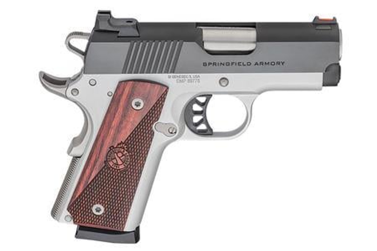 Springfield Armory PX9123L 1911 Ronin EMP 9mm 9+1 3" BBL SS Blued Wood Grip