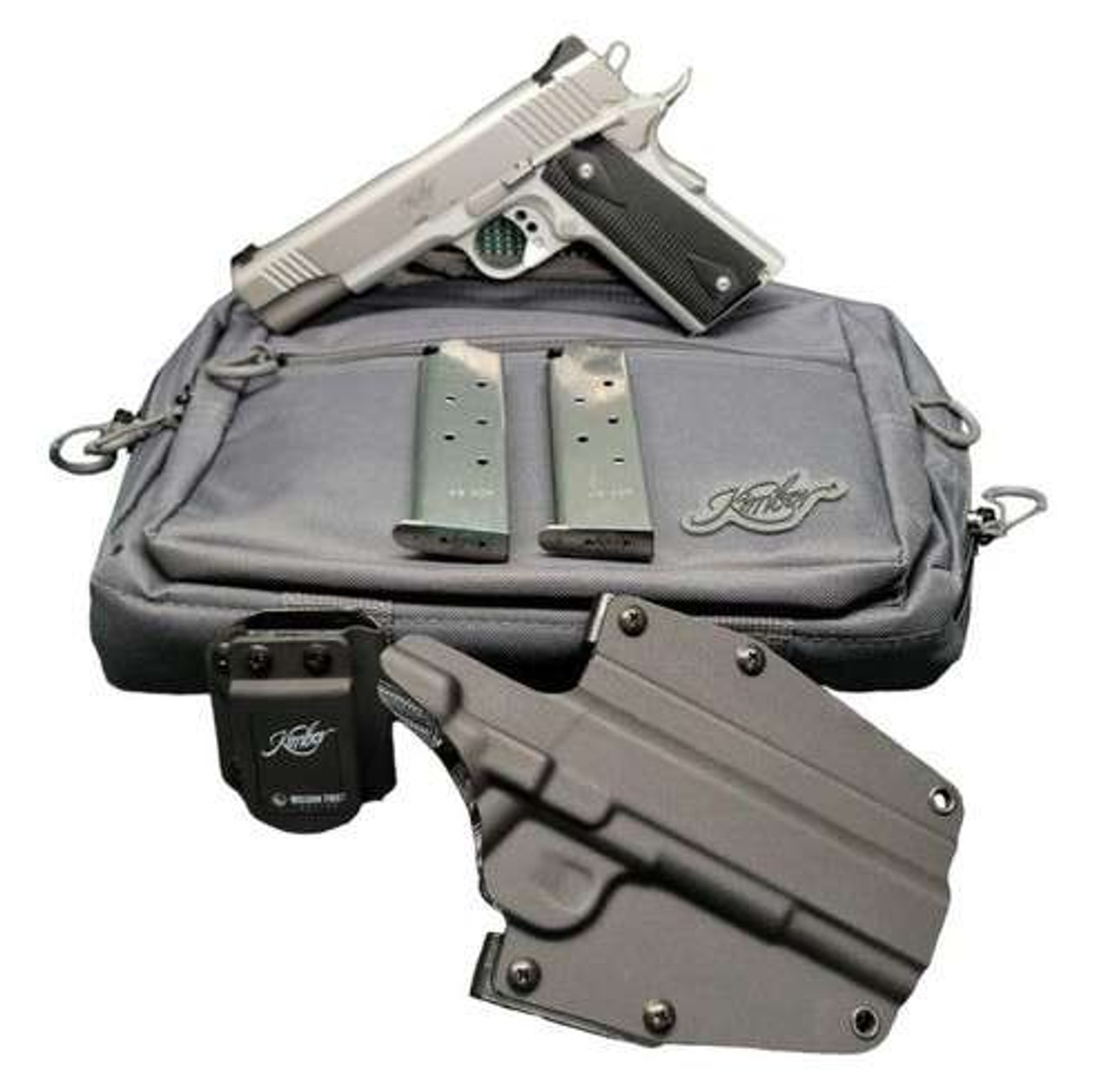 Kimber 1911 Stainless LW .45 ACP 5" BBL OR W Holster Range Bag 7+1 3700826