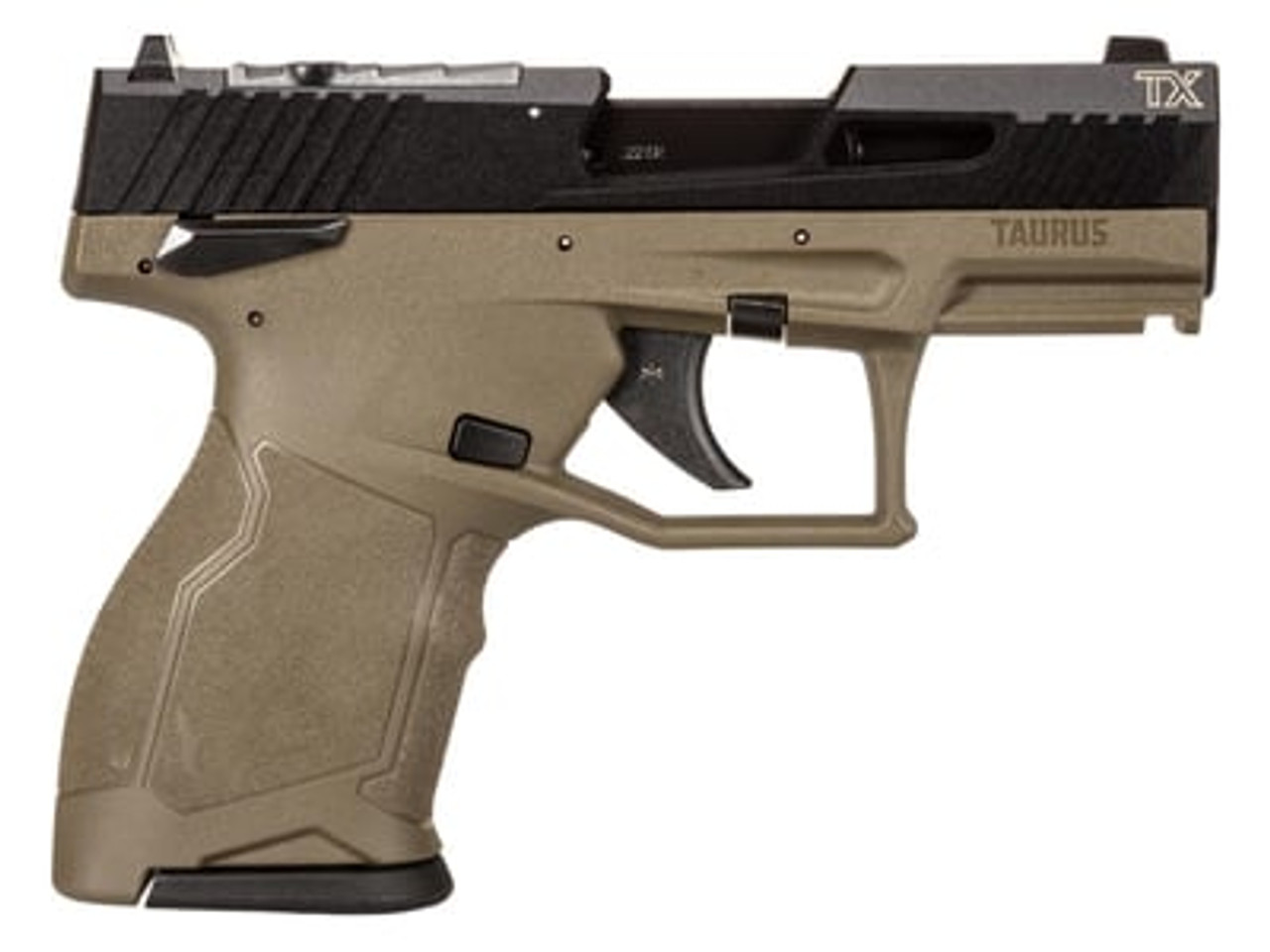 Taurus 1-TX22131O TX22C Compact 22 LR 13+1 3.60" BBL Threaded Optic Ready