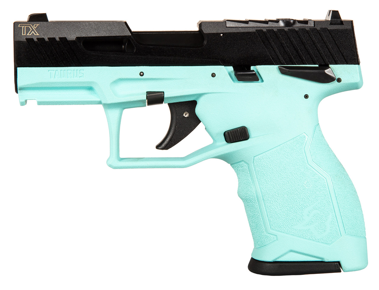 Taurus 1TX22131C TX22C Compact 22LR 13+1 3.60" BBL Optic Ready Cyan