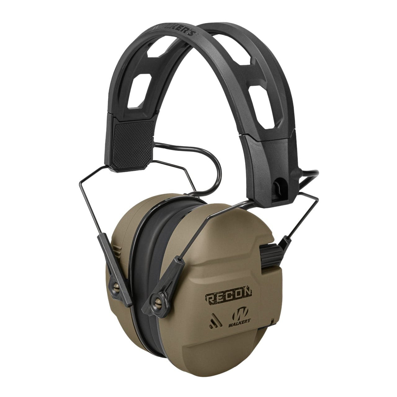 Walker Recon Digital Electronic Muffs 2 AAA Batteries Included FDE-USED