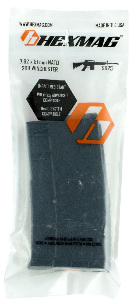 Sentry Hexmag AR-10 NEW 308 Win 20 Round Magazine HX20-SR25-20BLK