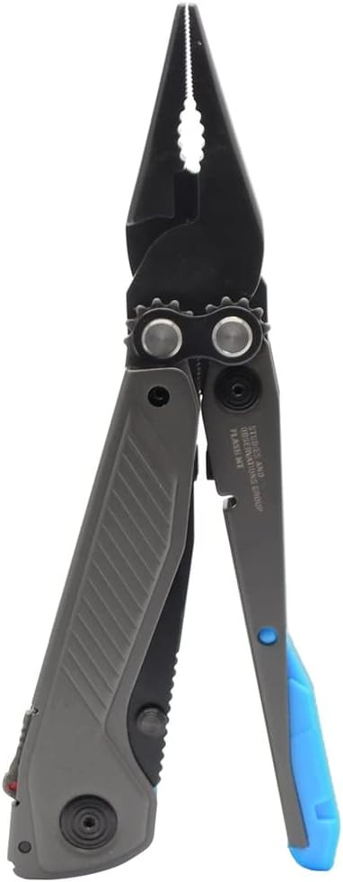SOG Flash MT Multi-Tool 7 Tool Stainless-Steel Housing Urban Gray/Cyan USED