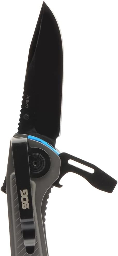 SOG Flash MT Multi-Tool 7 Tool Stainless-Steel Housing Urban Gray/Cyan USED