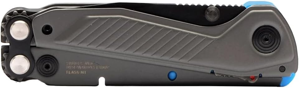 SOG Flash MT Multi-Tool 7 Tool Stainless-Steel Housing Urban Gray/Cyan USED