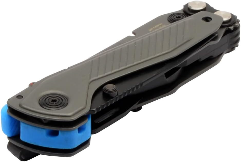 SOG Flash MT Multi-Tool 7 Tool Stainless-Steel Housing Urban Gray/Cyan USED