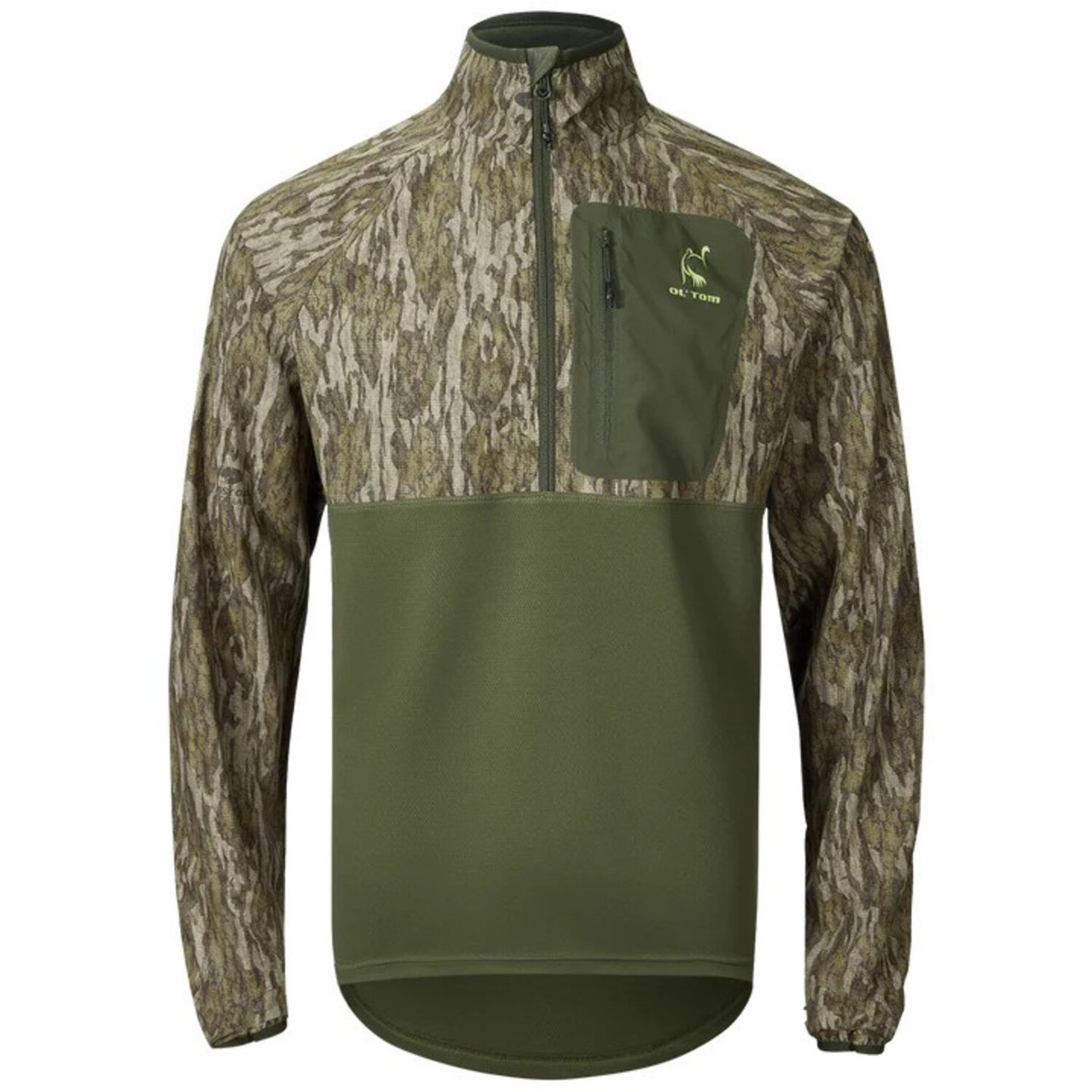 Drake Waterfowl Men's SWT Eqwader Half Zip Pullover Bottomland X-Large