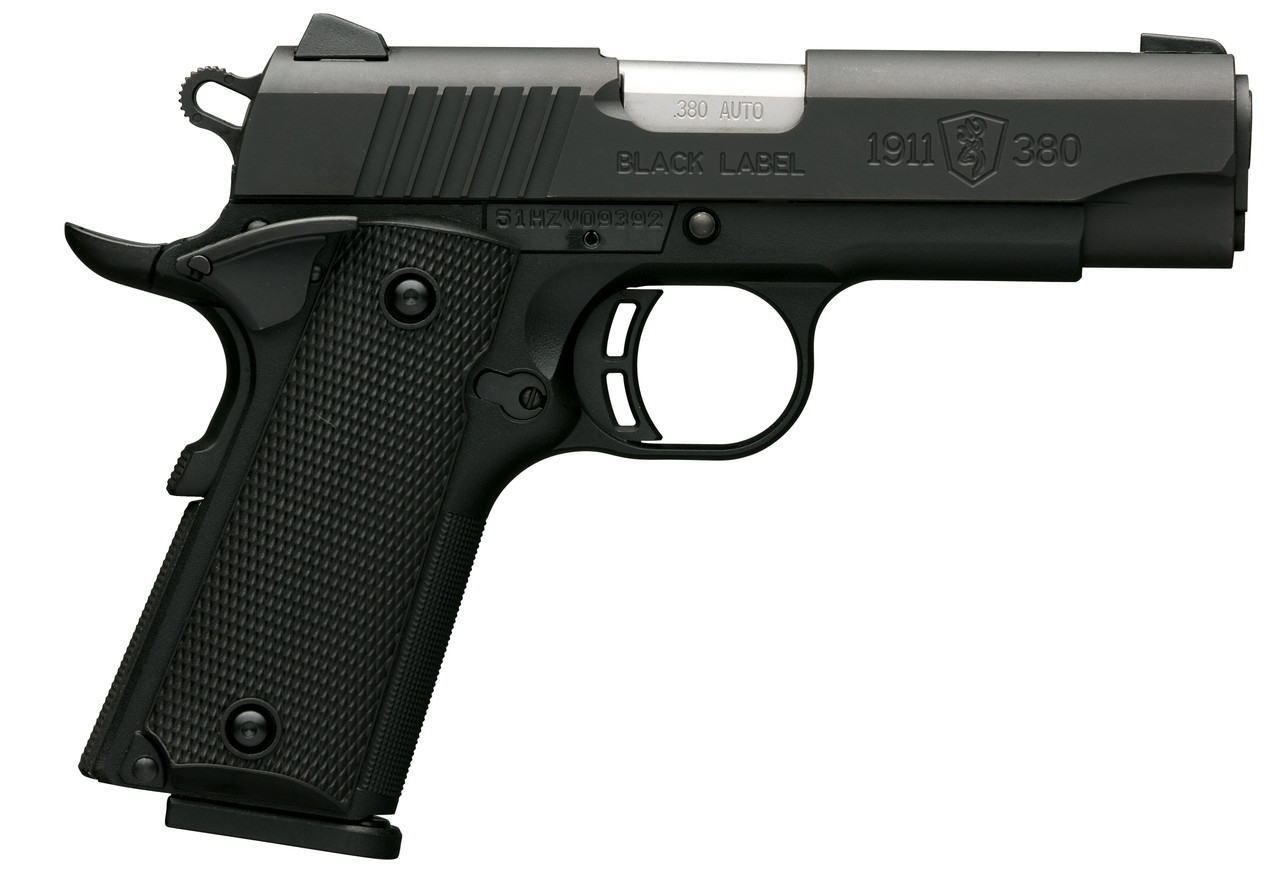 Browning 051905492 1911-380 Black Label 380 ACP 8+1 3.63" BBL Black Polymer