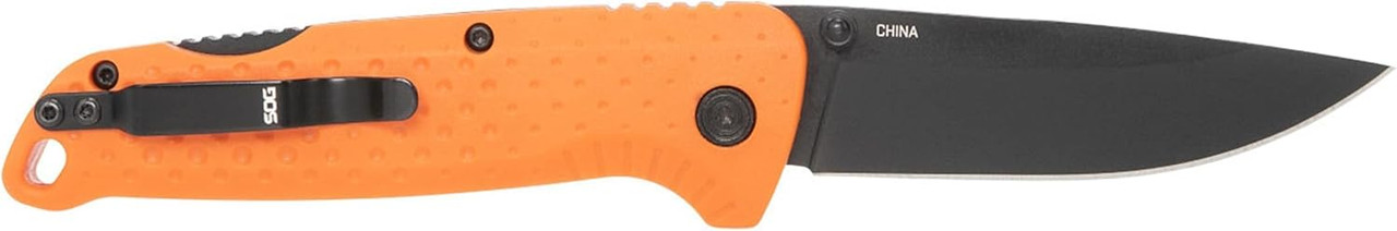 SOG Adventurer LB 3" CRYO 5CR15MOV Steel Lock-Back Mechanism Orange/Black