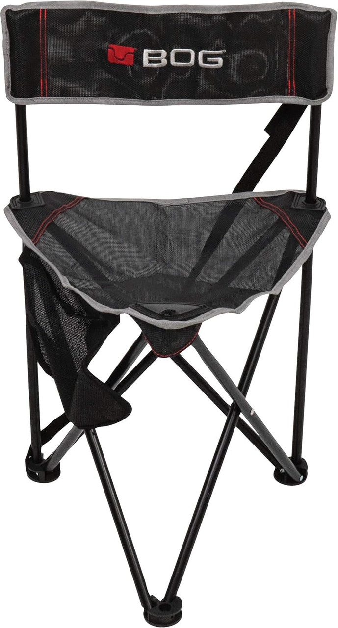 BOG Triple Play Ground Blind Chair Holds 300lbs Aluminum Frame Black/Gray BOG Triple Play Ground Blind Chair Holds 300lbs Aluminum Frame Black/Gray