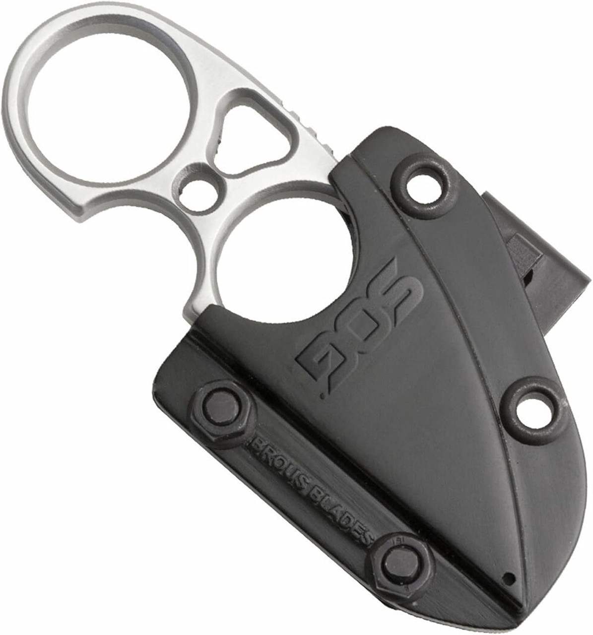 SOG Snarl 2.3" Fixed Sheepsfoot Blade Belt & Boot Knife W/ Sheath USED