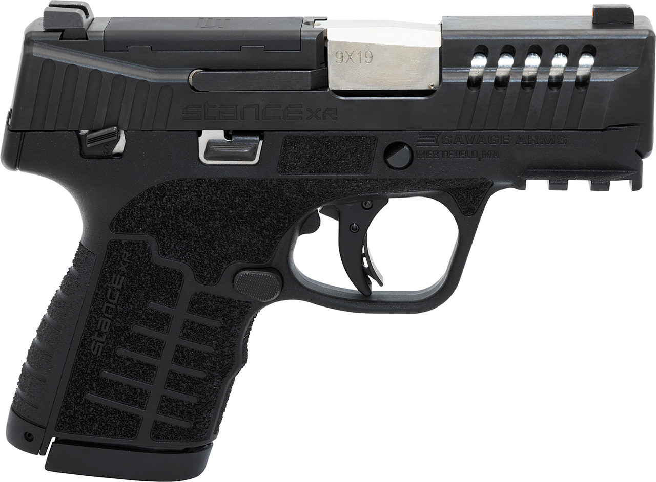 Savage 67052 Stance XR Micro 9mm 13+1 3.20" BBL Black Nitride Ported Ambi