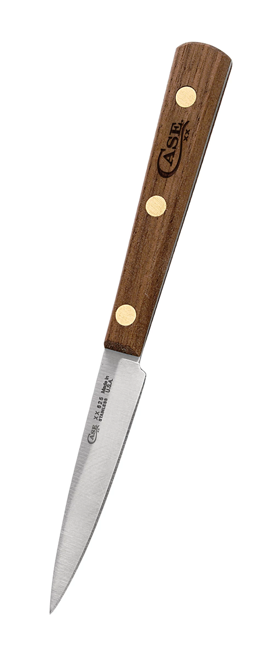 Case XX Household Cutlery 3" Spear Point Paring Knife Solid Walnut Handle
