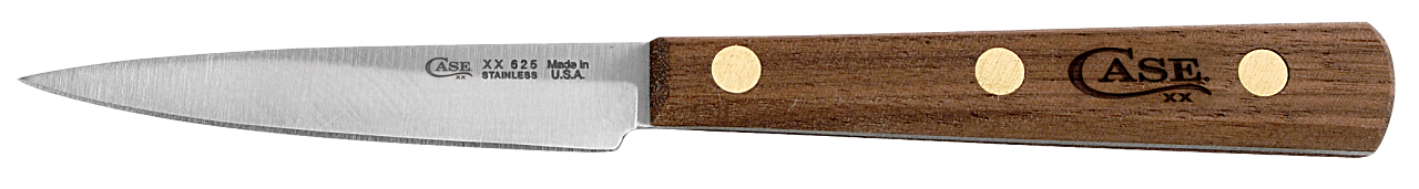 Case XX Household Cutlery 3" Spear Point Paring Knife Solid Walnut Handle