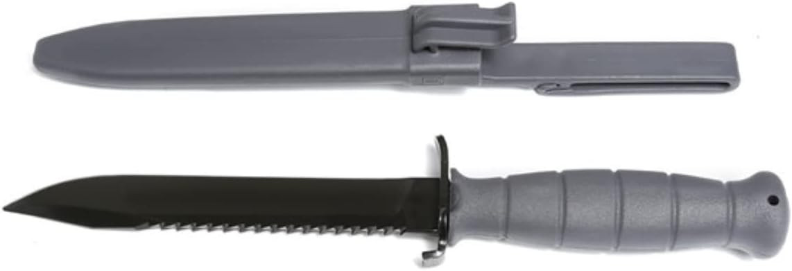 Glock Field 7" Fixed Clip Point Plain/Saw Gray Polymer Handle & Sheath