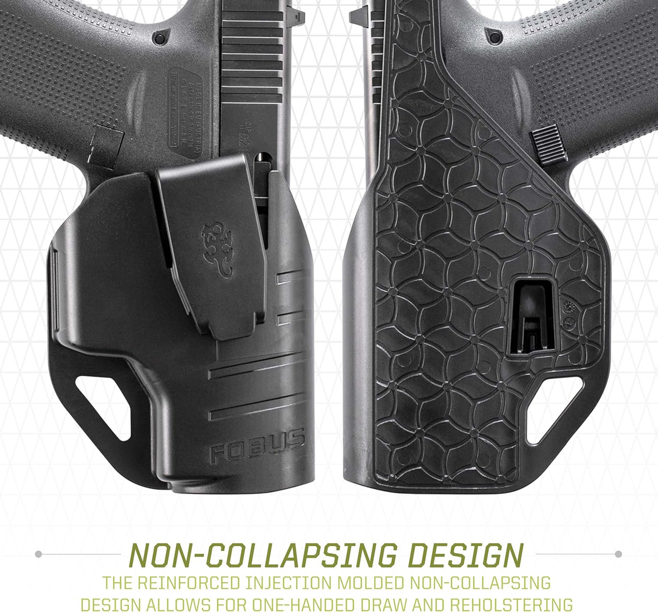 Fobus CCW IWB Holster Glock Pistol Models 43/43x/43xMOS/48/48MOS RH 43C