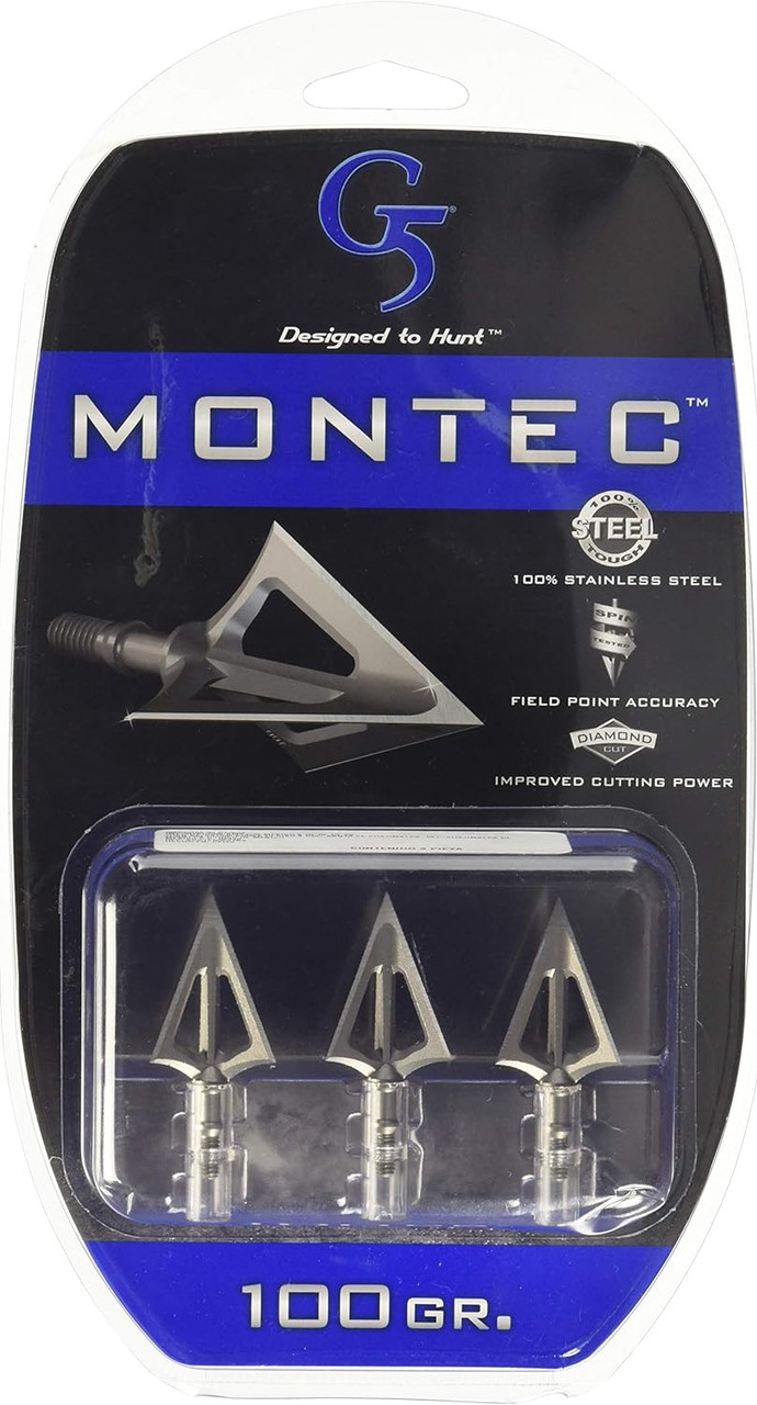 G5 Outdoors Montec Broadheads (3 Pack) 125 Grain - 110